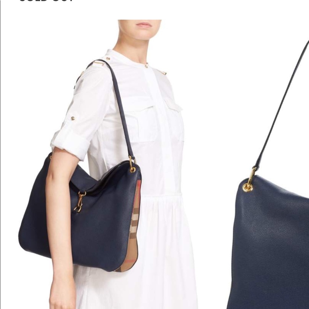 πΊ BURBERRY Cornwall Derby Dk. Sand Leather Purse! - Picture 13 of 16